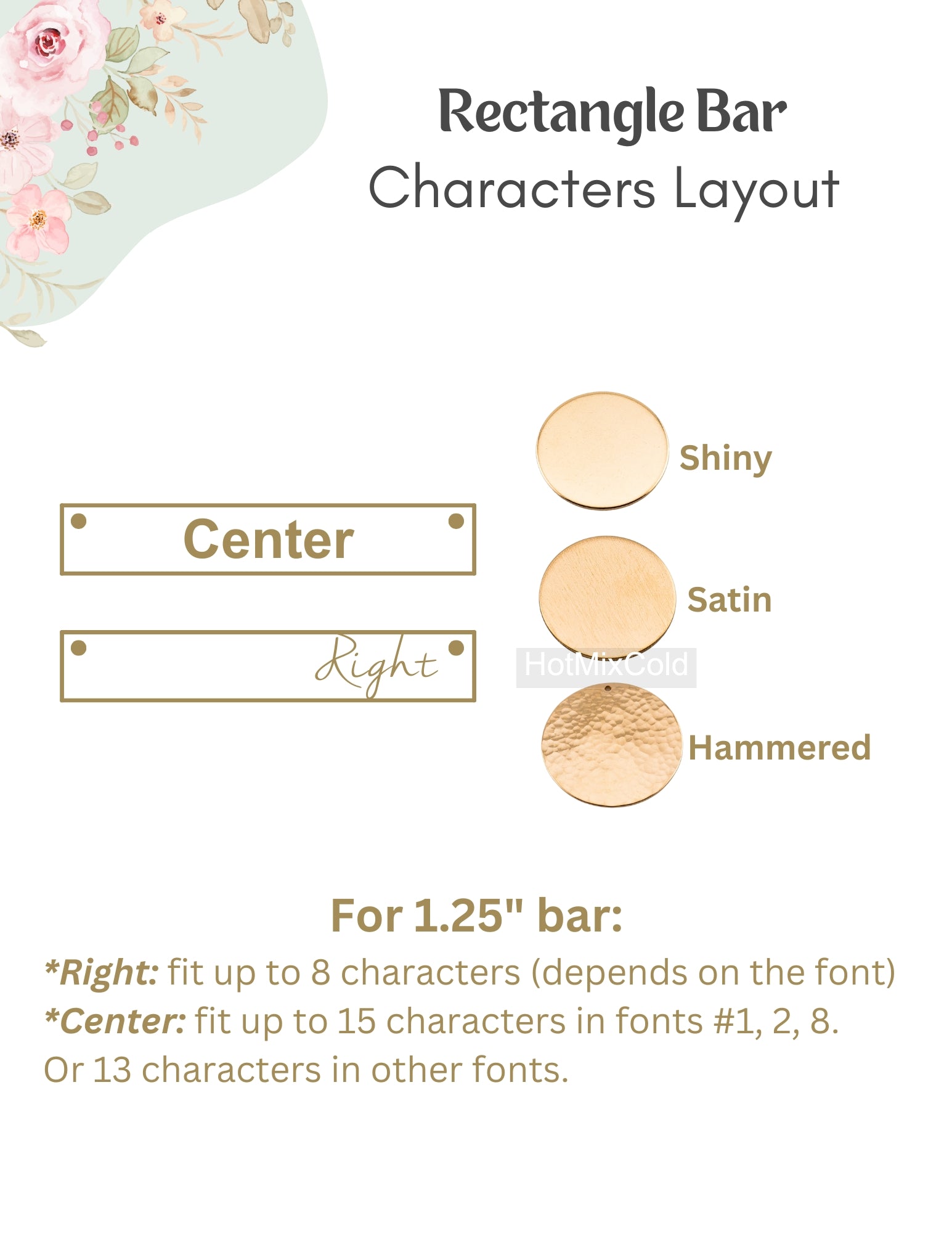 Personalized Nameplate Bar Necklace, 1.25-inch Bar