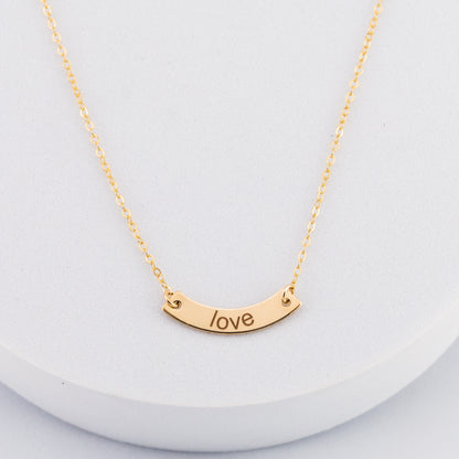 Curved Bar Necklace