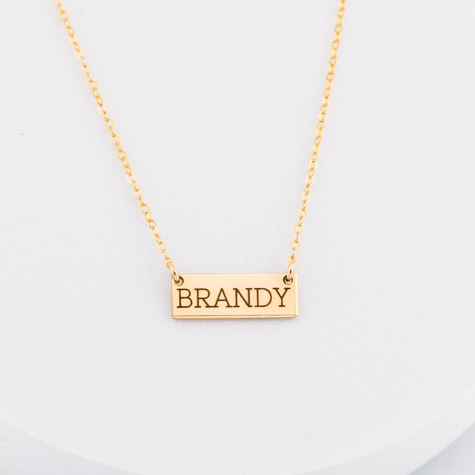 Mini Bar Necklace, 5/8" Bar