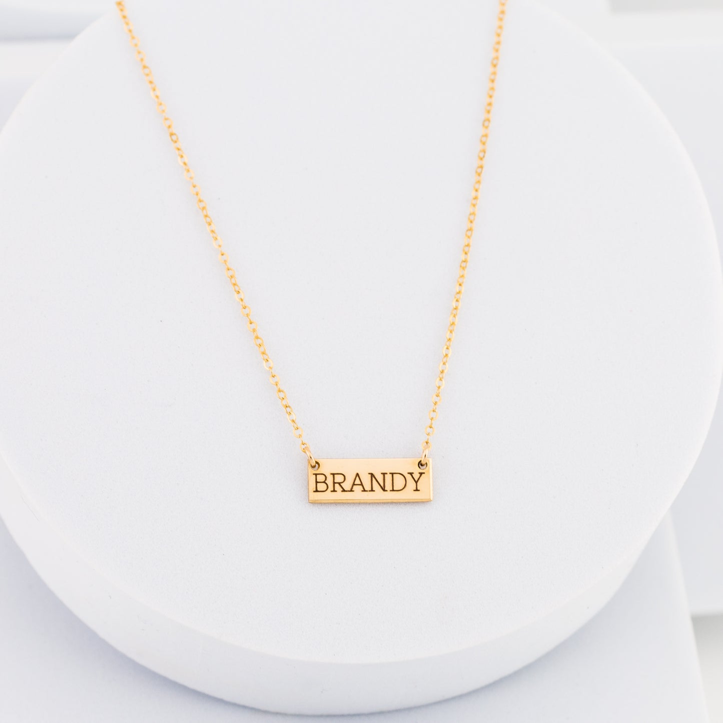 Mini Bar Necklace, 5/8" Bar