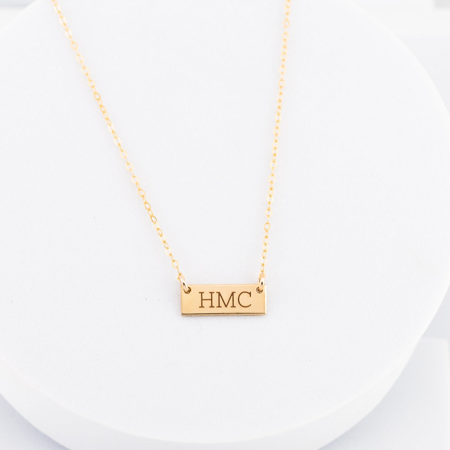 Mini Bar Necklace, 5/8" Bar
