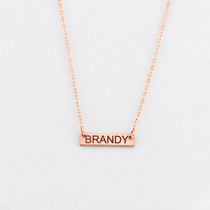 Mini Skinny Bar Necklace