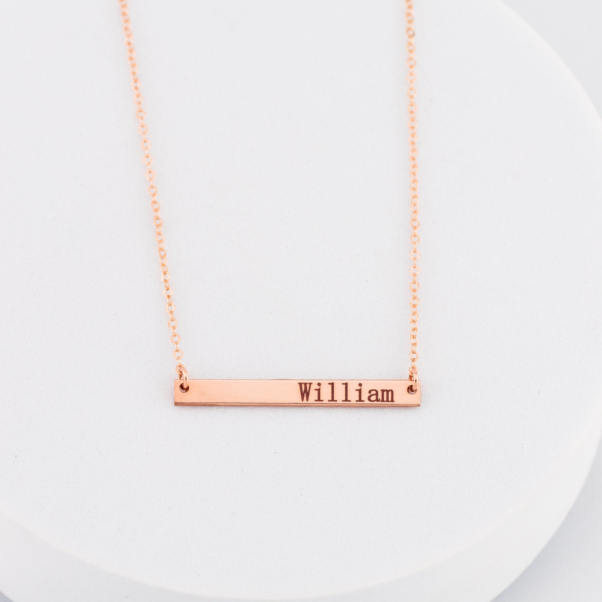 Skinny Gold Bar Necklace, 1.25-inch Bar