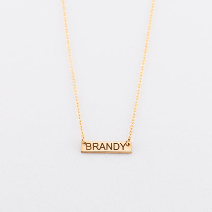 Mini Skinny Bar Necklace
