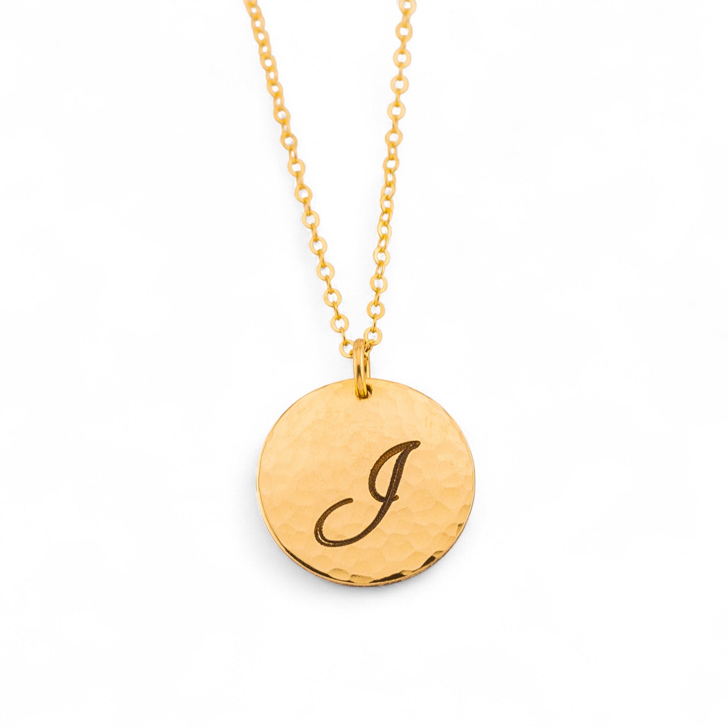 Double-Sided Engraving Gold Disc Jewelry, 5/8-inch Disc