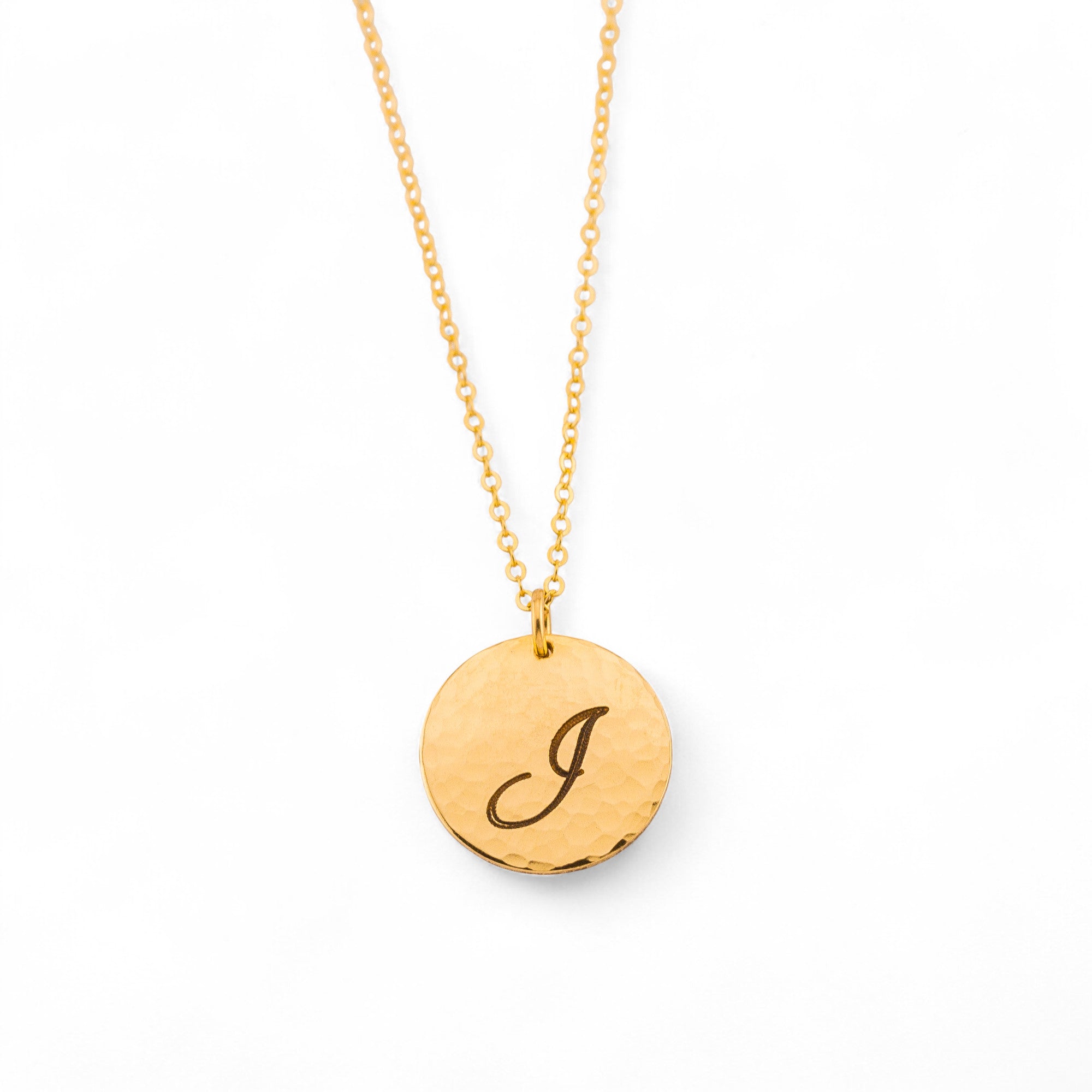 Double-Sided Engraving Gold Disc Jewelry, 5/8-inch Disc