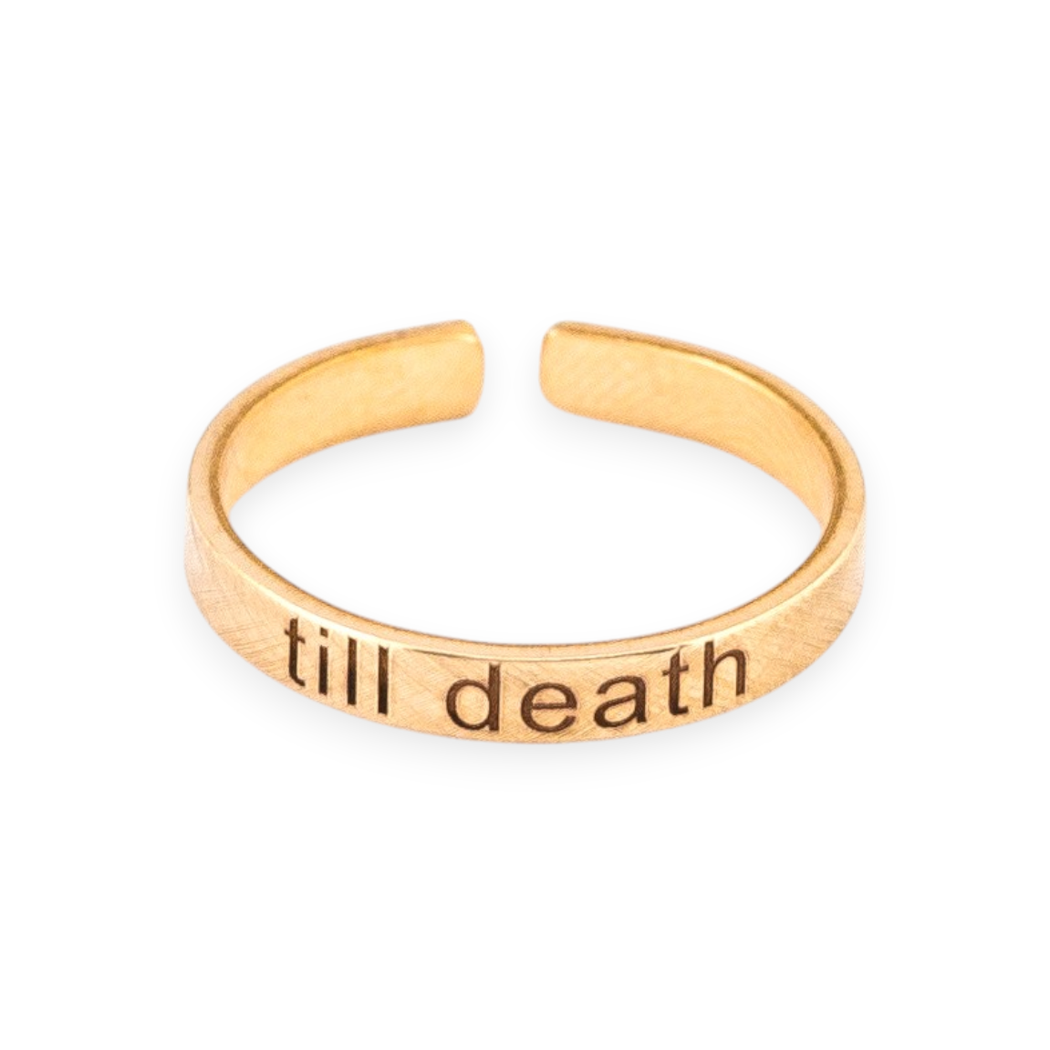Personalized Thin Bar Ring, 3mm Ring