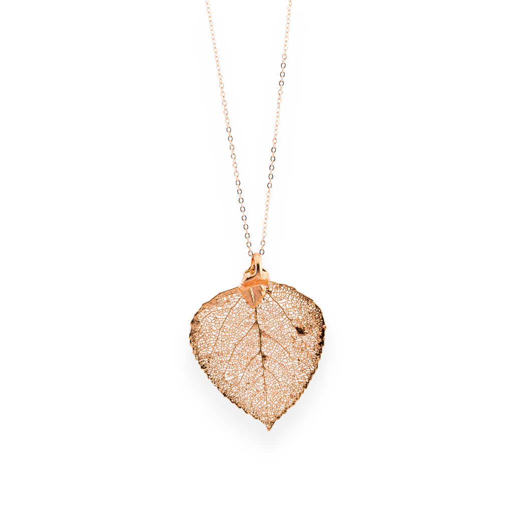 Real Leaf Pendant Necklace