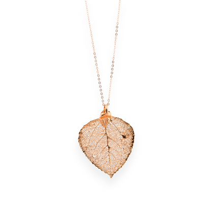 Real Leaf Pendant Necklace