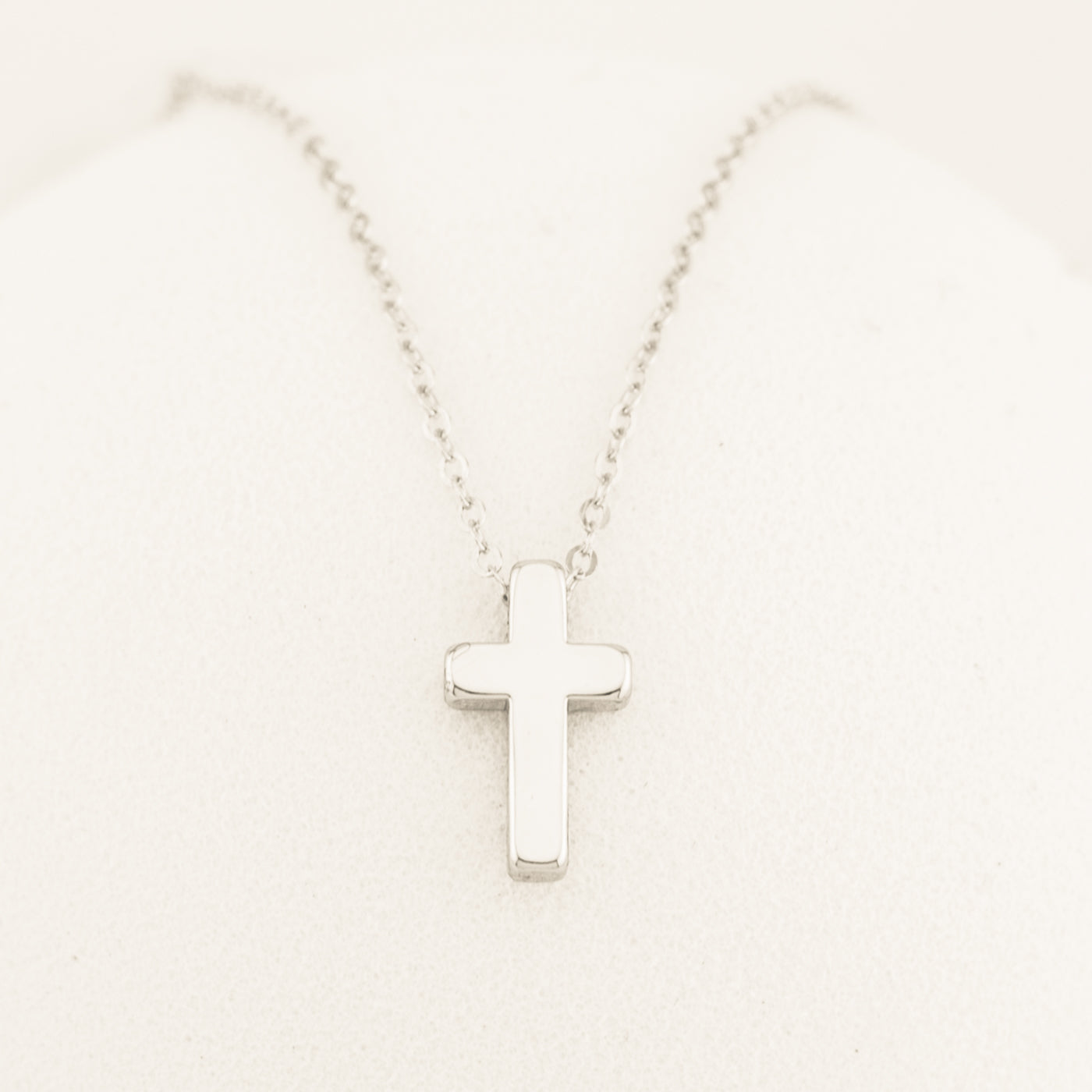 Minimal Tiny Sliding Cross Necklace | Hotmixcold | Tiny Silver