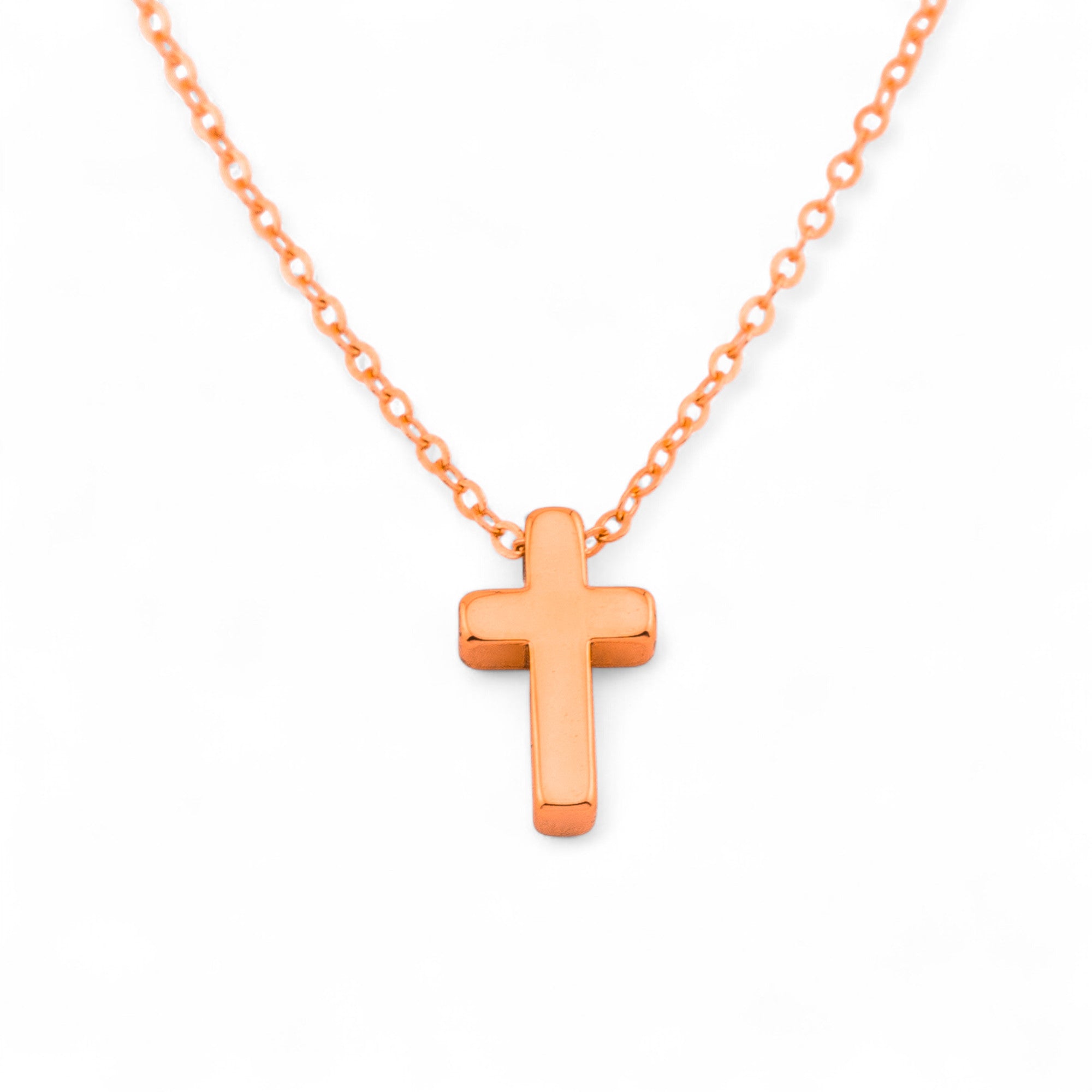 Minimal Tiny Sliding Cross Necklace | Hotmixcold | Tiny Silver