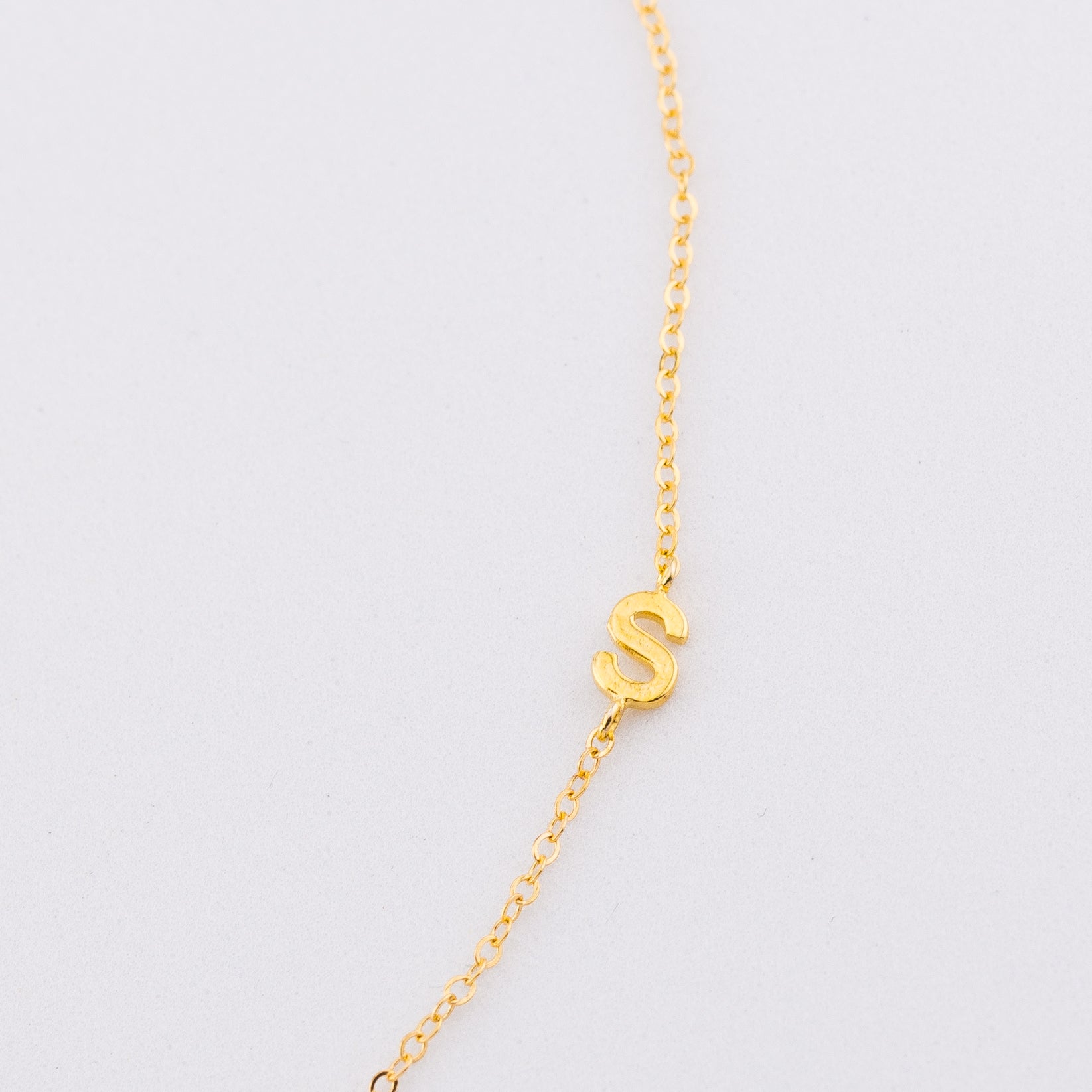 Sideways Initial Necklace