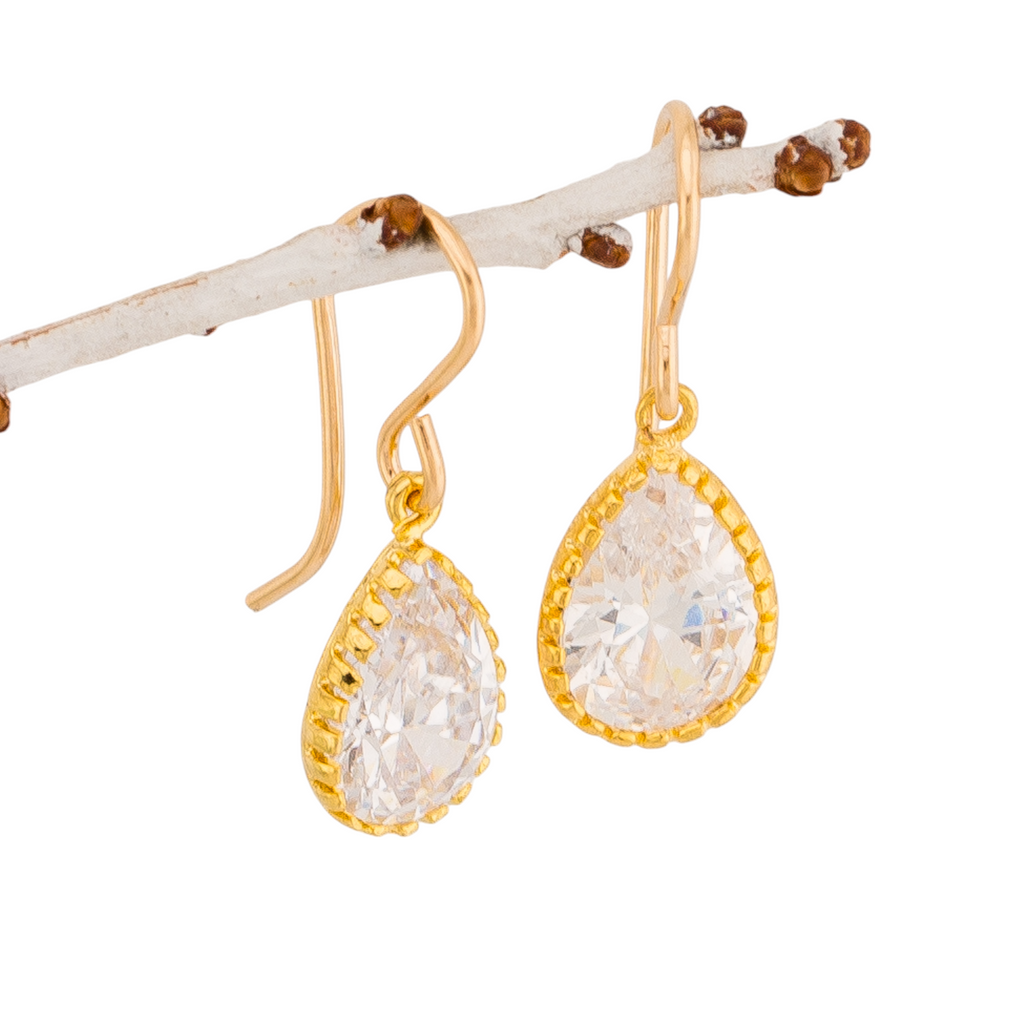 Cubic Zirconia Diamond CZ Earrings