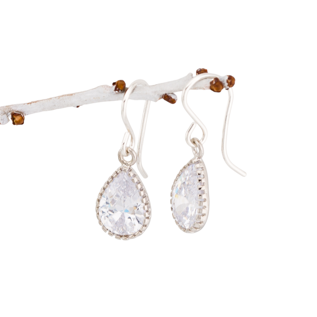 Cubic Zirconia Diamond CZ Earrings