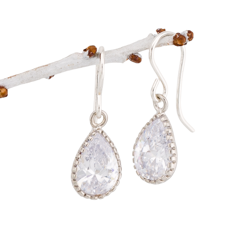 Cubic Zirconia Diamond CZ Earrings