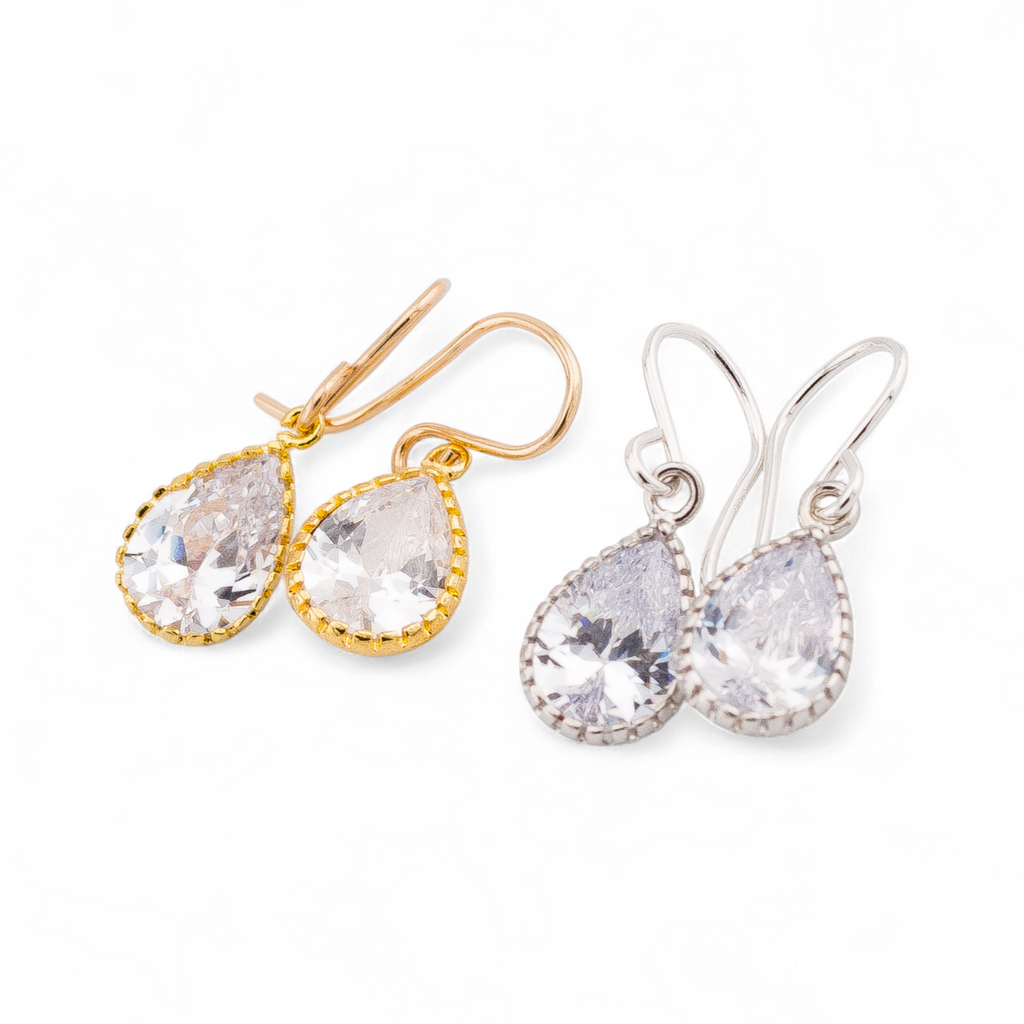Cubic Zirconia Diamond CZ Earrings
