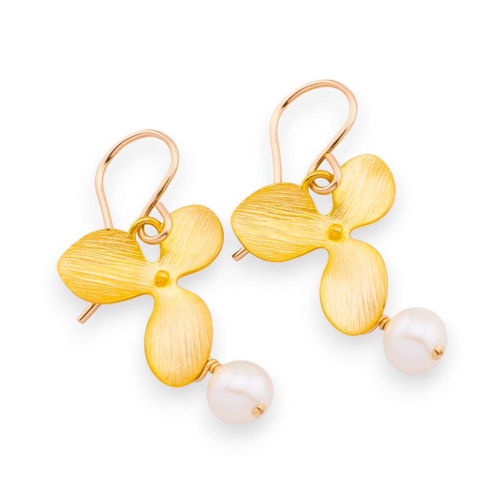 Orchid Pearl Earrings