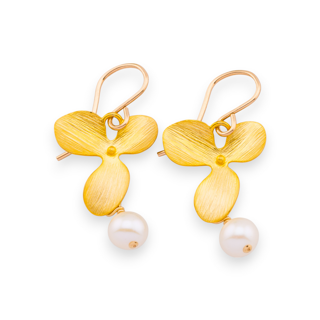 Orchid Pearl Earrings