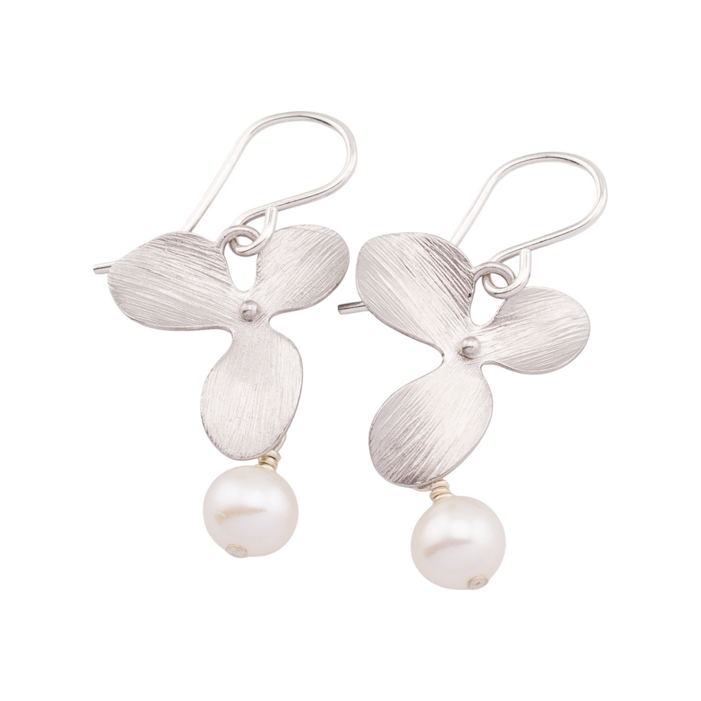 Orchid Pearl Earrings