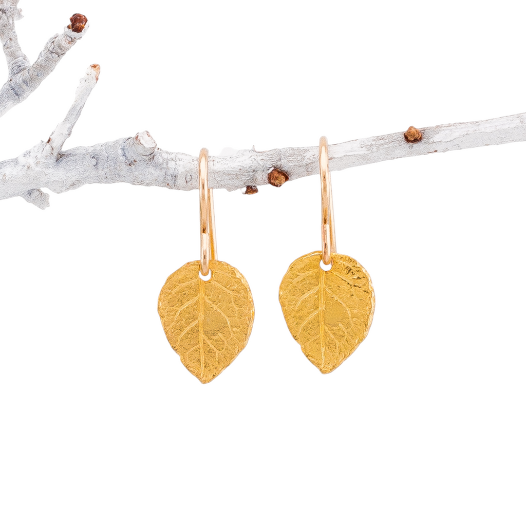 Tiny Leaf Earrings