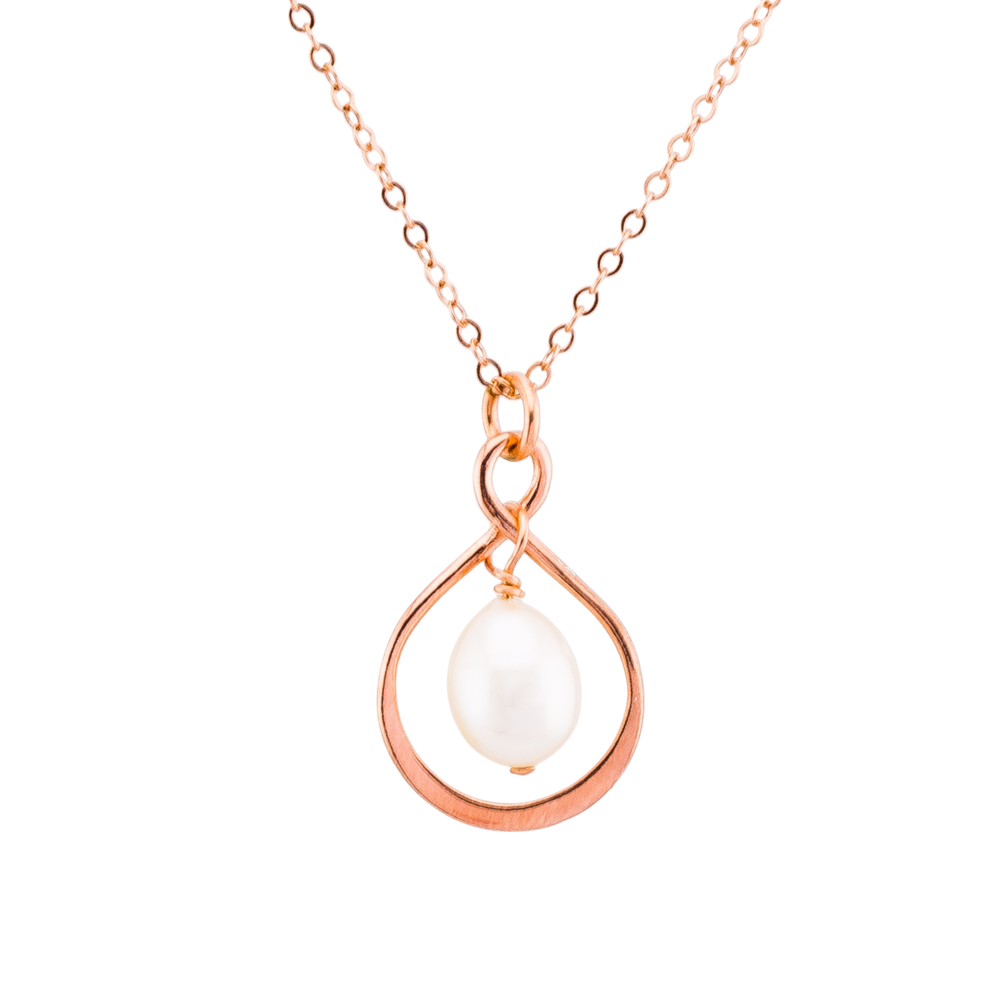 Infinity Pendant Pearl necklace
