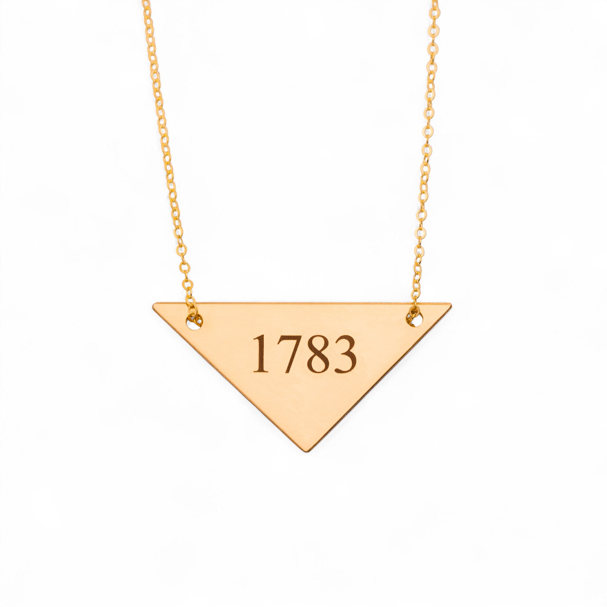 Custom Large Triangle Necklace