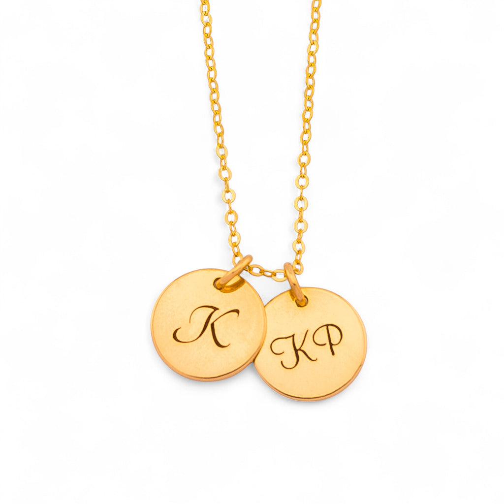 Charm Personalized Necklace 7/16" Disc