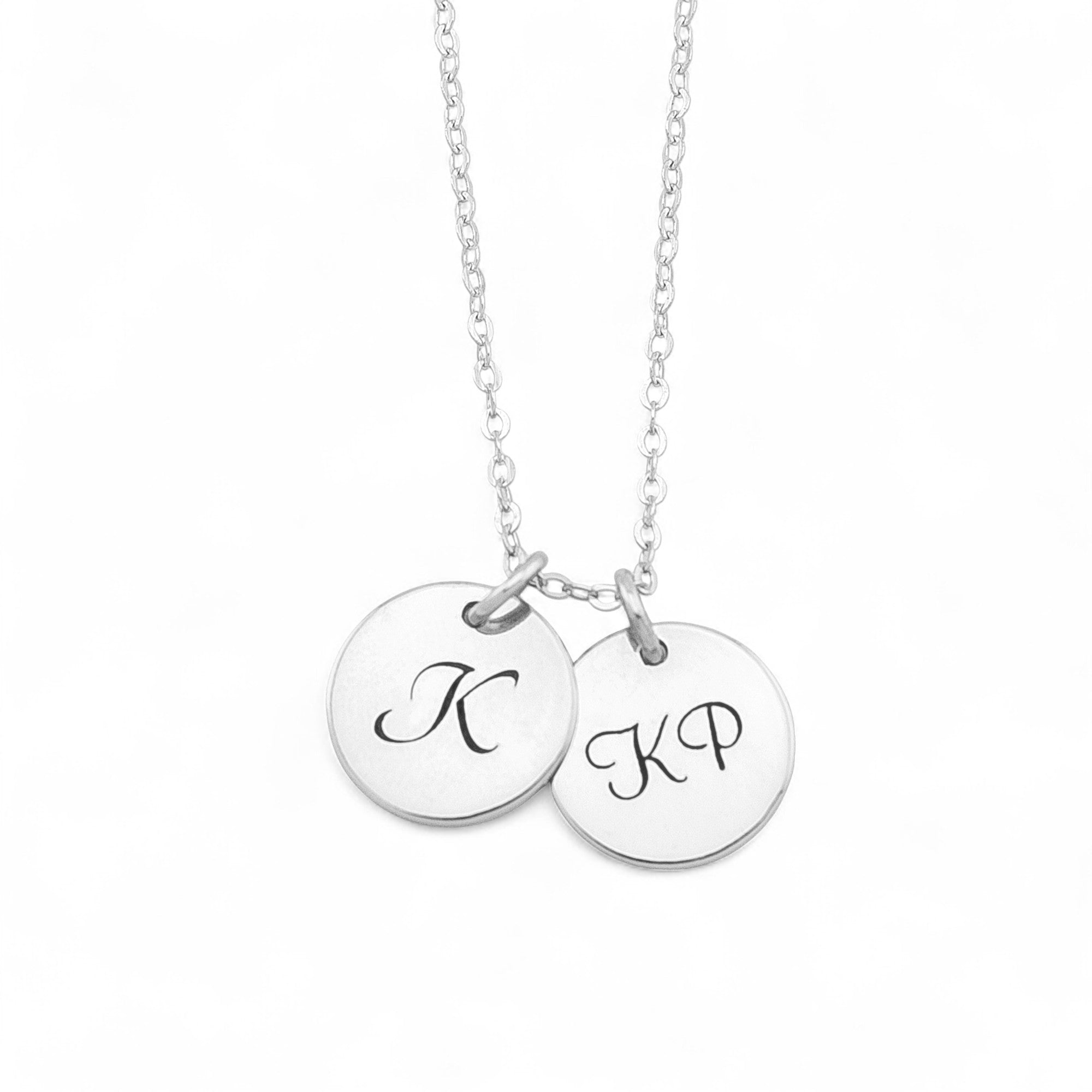 Charm Personalized Necklace 7/16" Disc