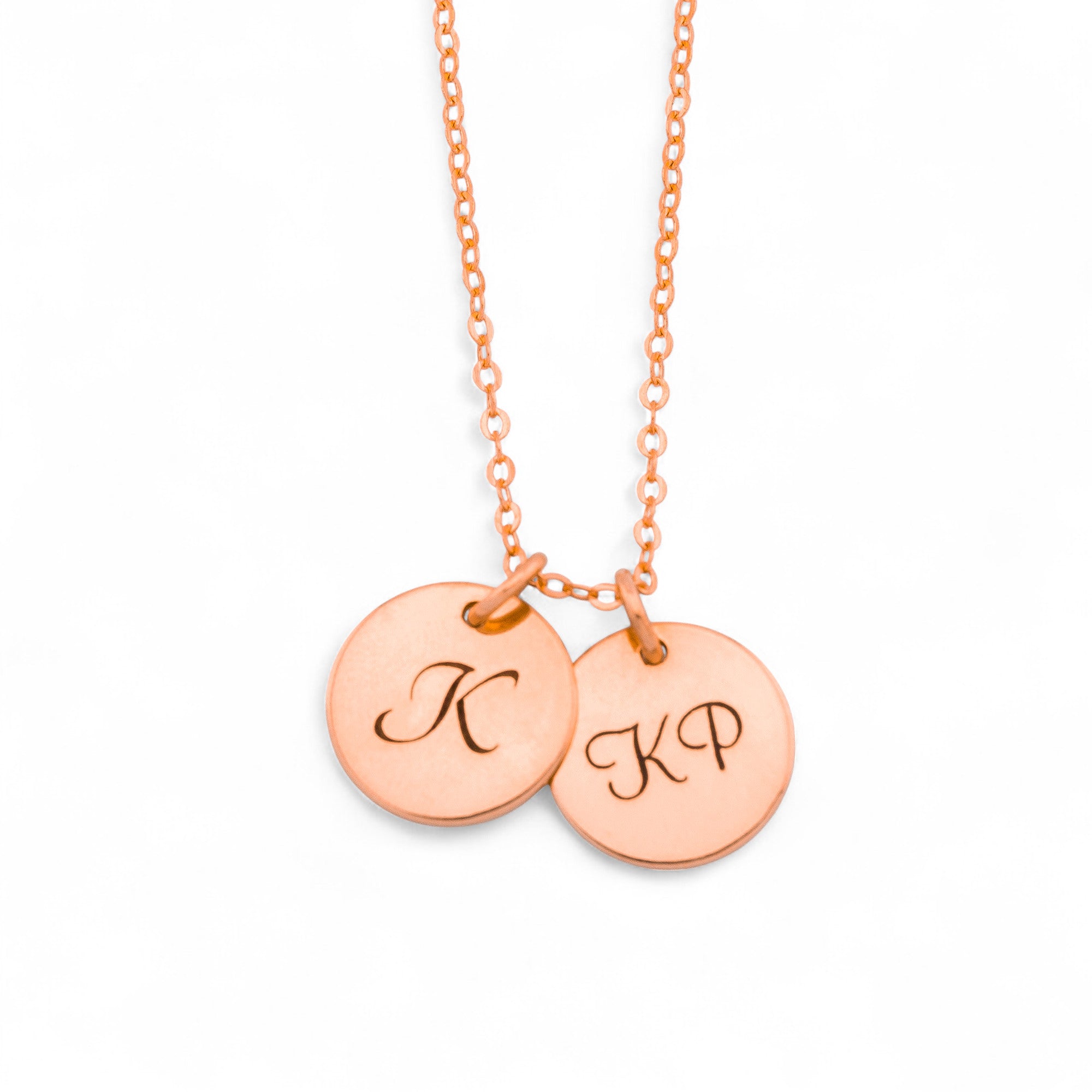 Charm Personalized Necklace 7/16" Disc