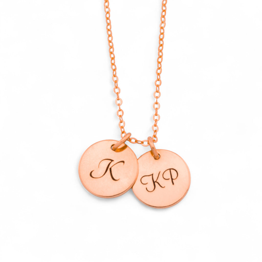 Charm Personalized Necklace 7/16" Disc