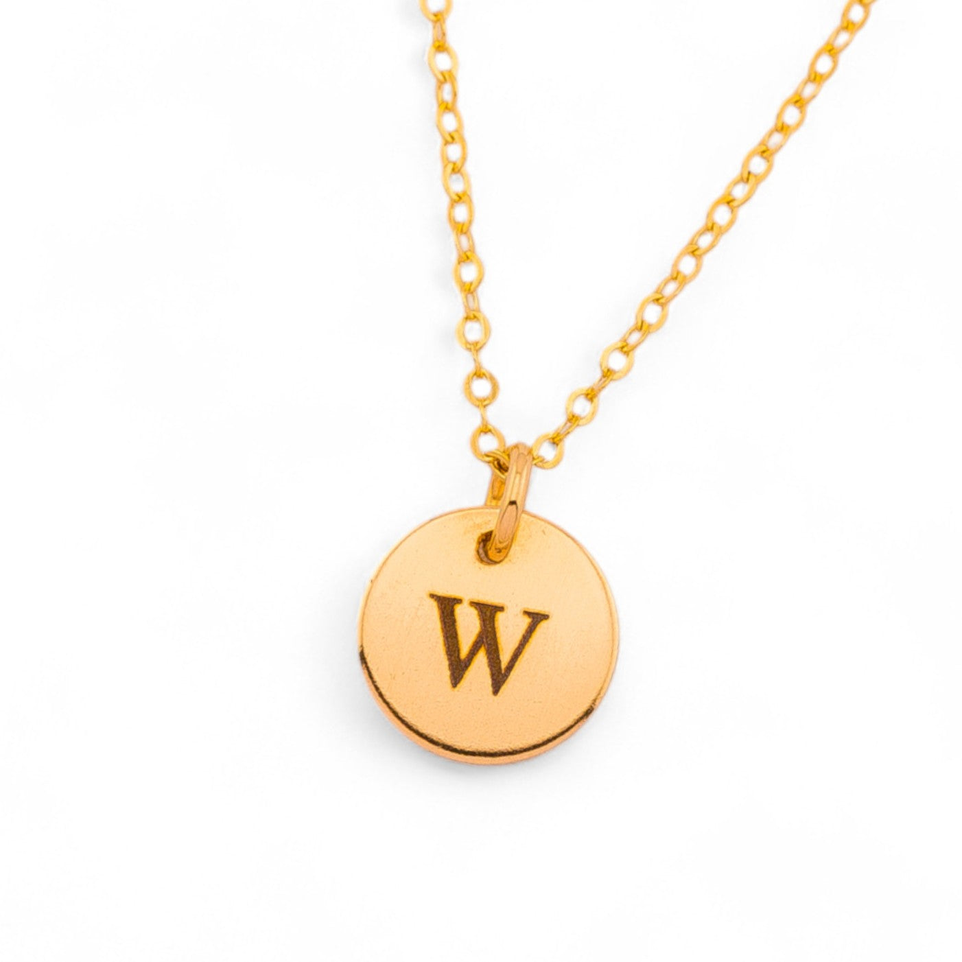 Customized  2 Disc Charms Necklace, 3/8-inch