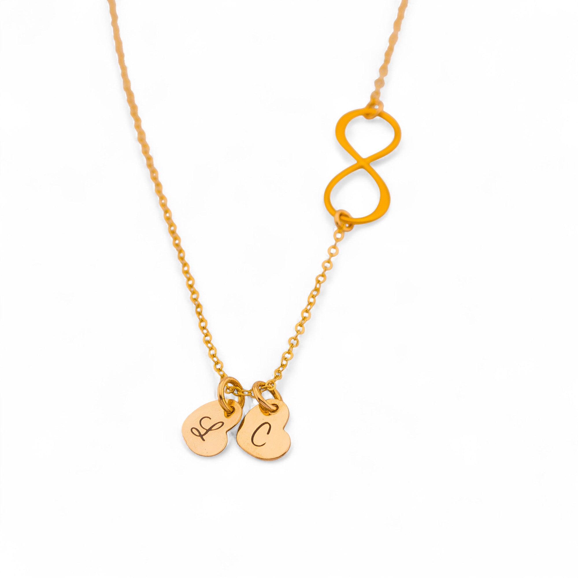 Sideways Infinity Heart Necklace