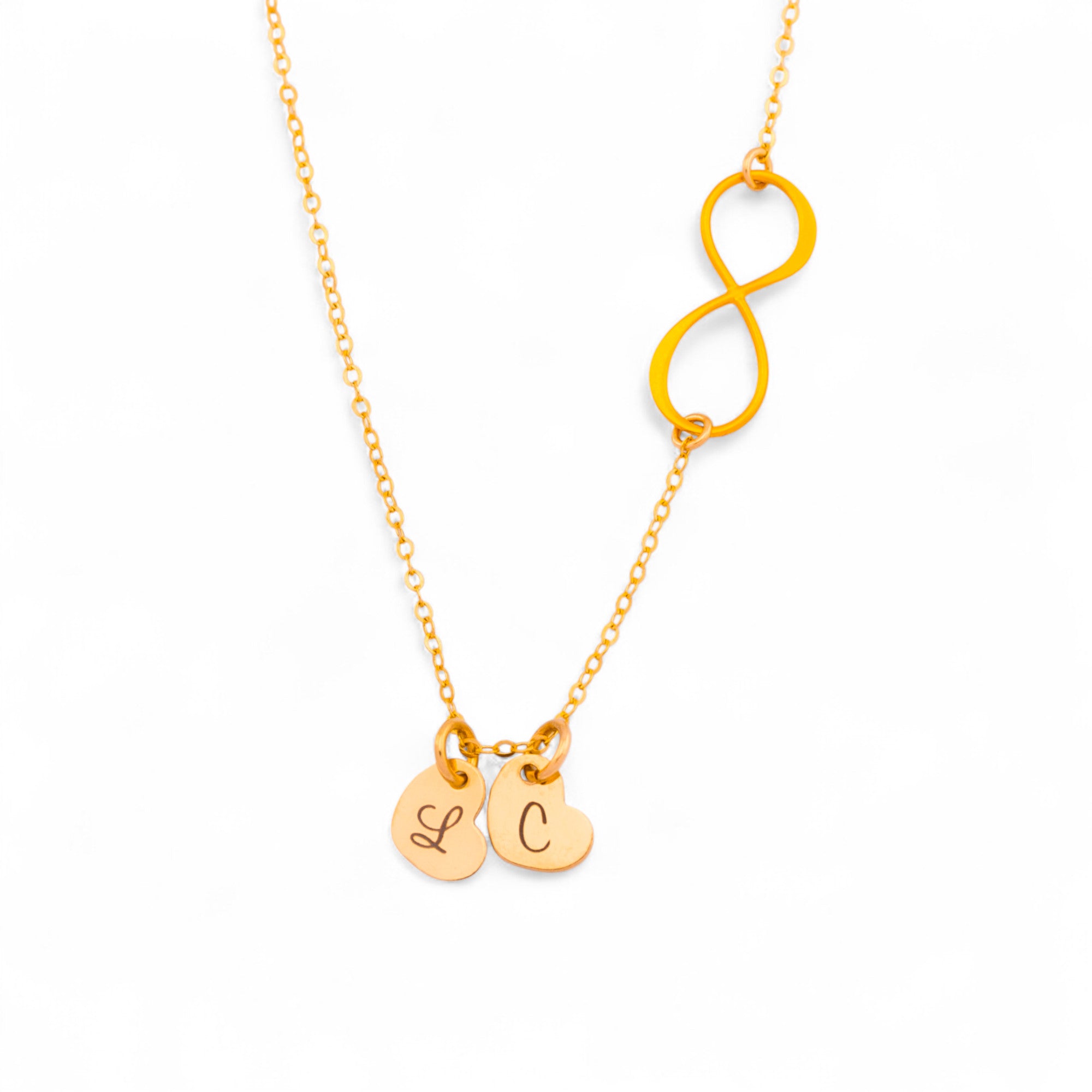 Sideways Infinity Heart Necklace