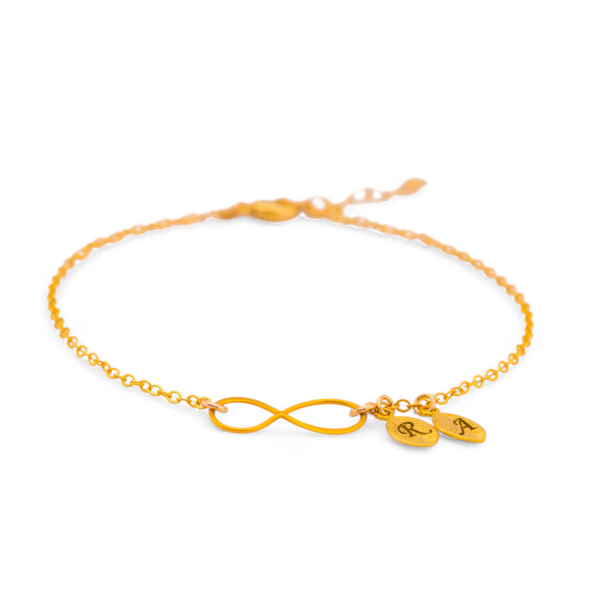 Customized Infinity Leaf Bracelet