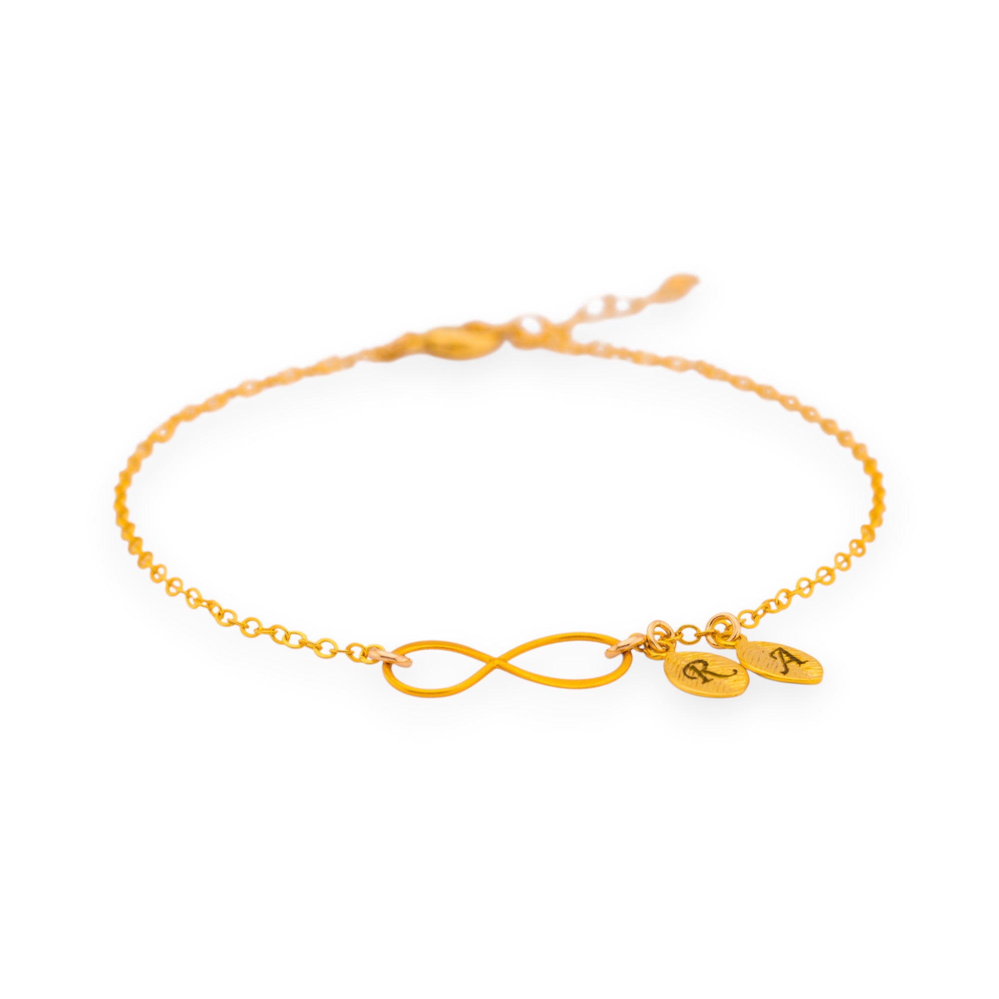 Customized Infinity Leaf Bracelet
