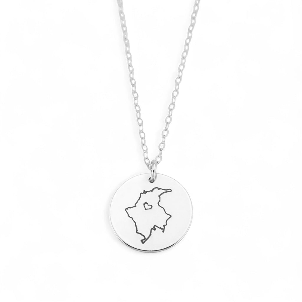 State Charm Necklace, 5/8" Disc