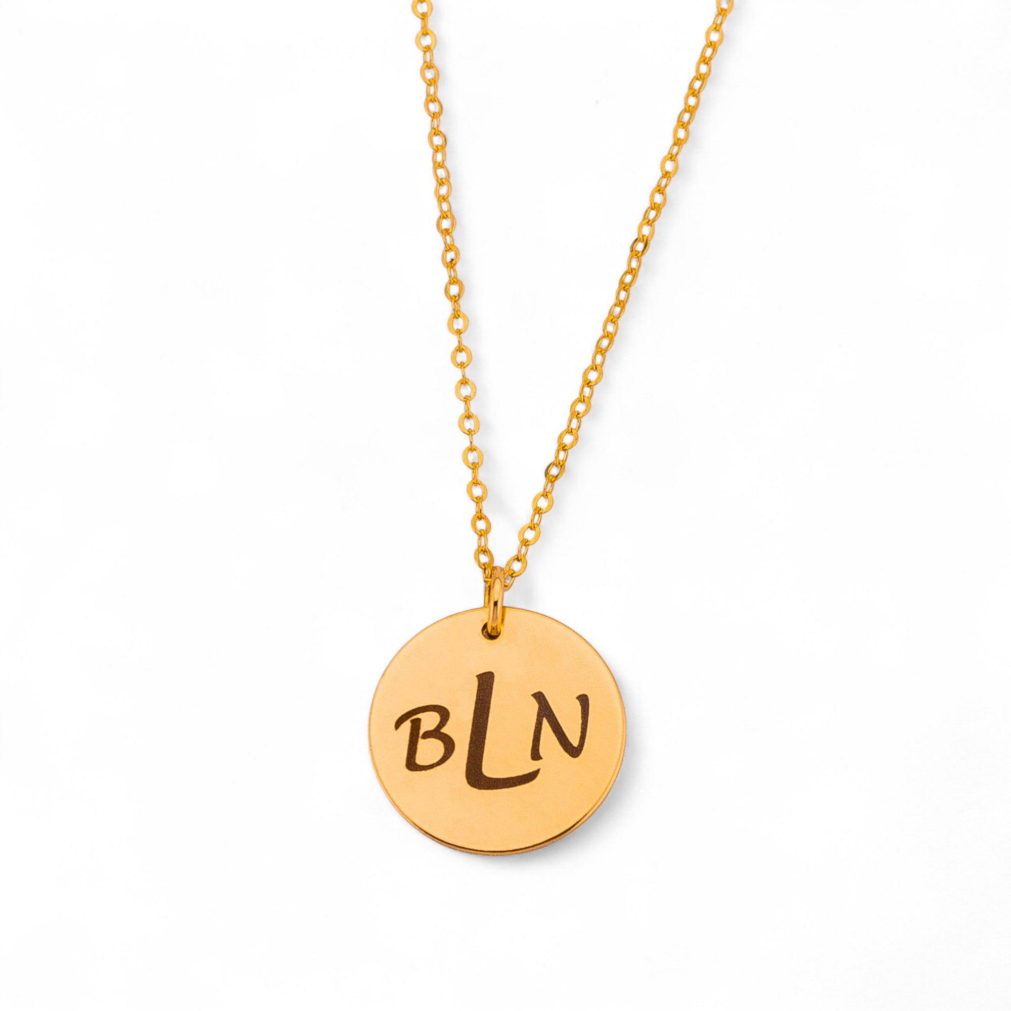 Personalized Necklace, 5/8" Disc