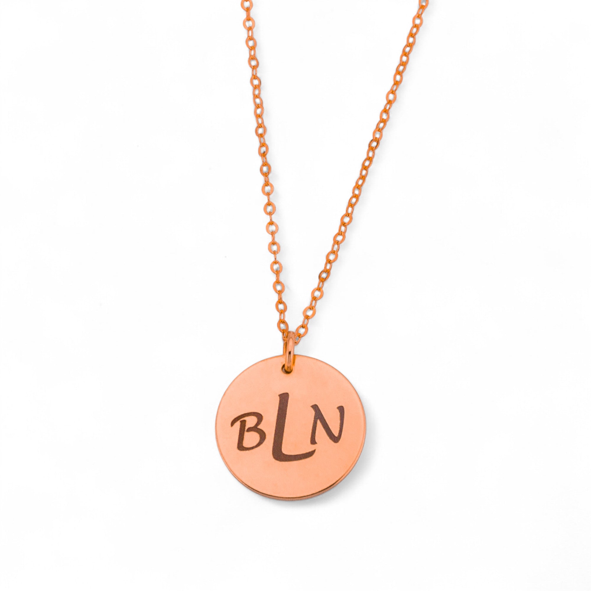 Personalized Necklace, 5/8" Disc