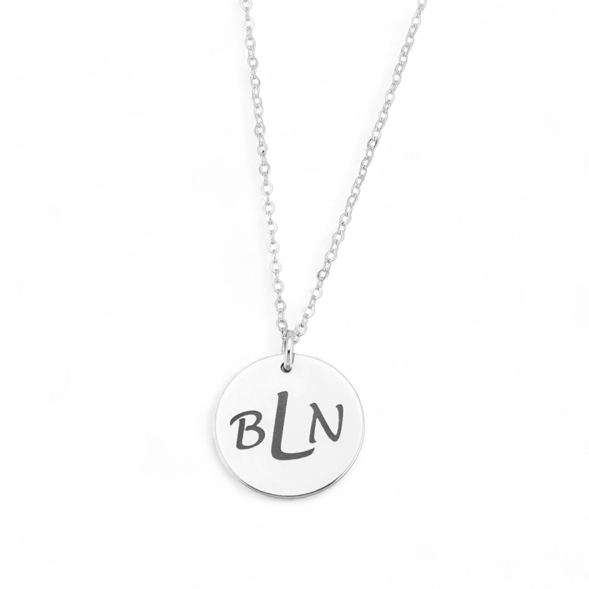 Personalized Necklace, 5/8" Disc