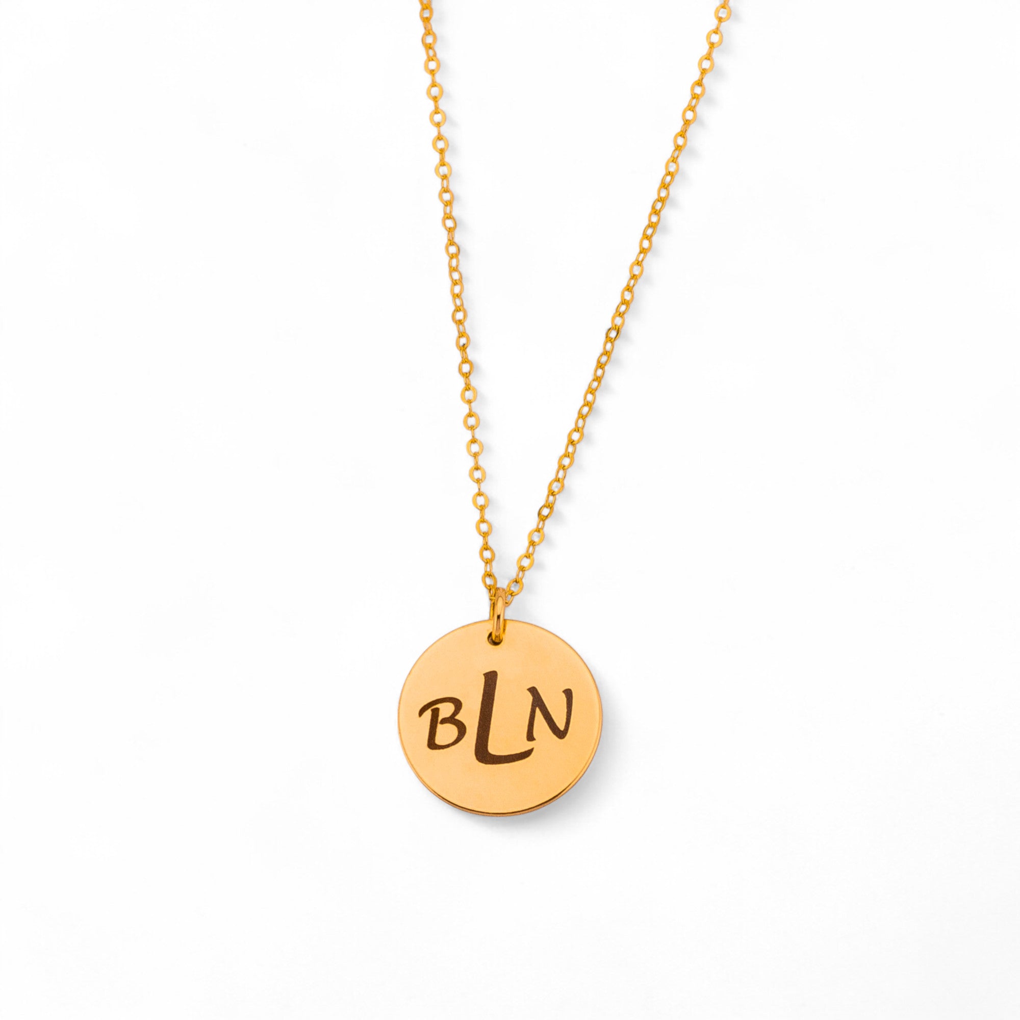 Personalized Necklace, 5/8" Disc