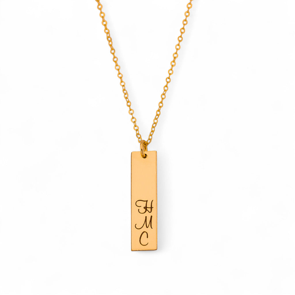 Custom Name Necklace - 1-inch bar
