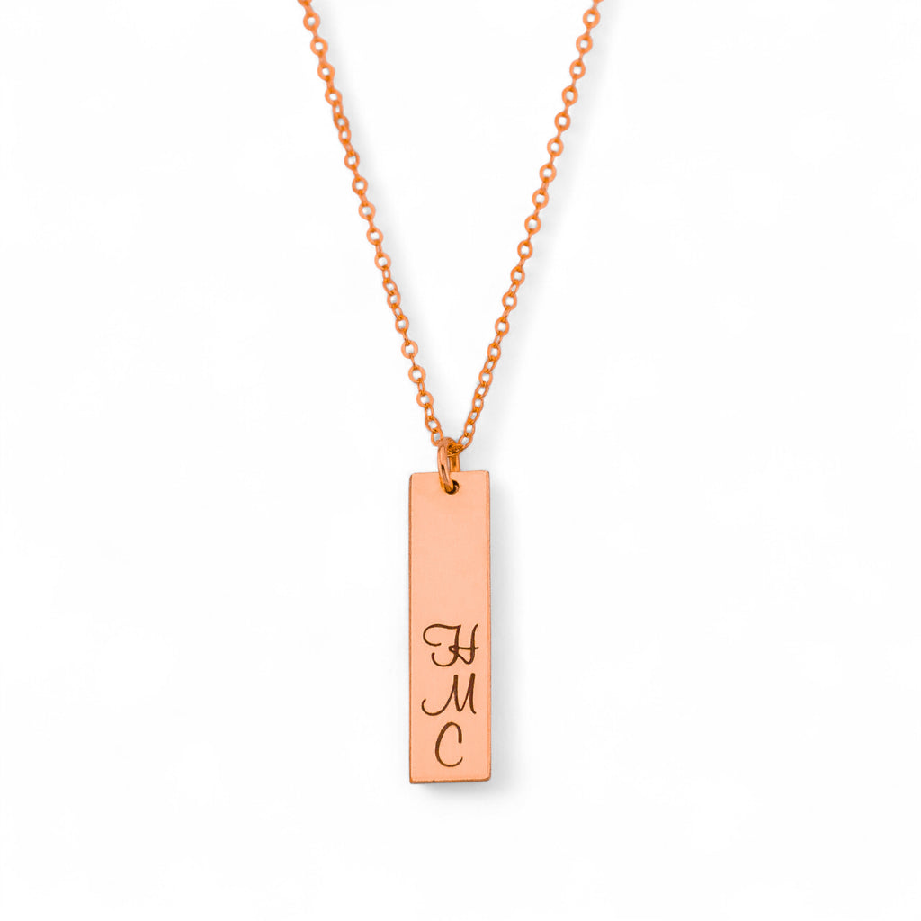 Custom Name Necklace - 1-inch bar