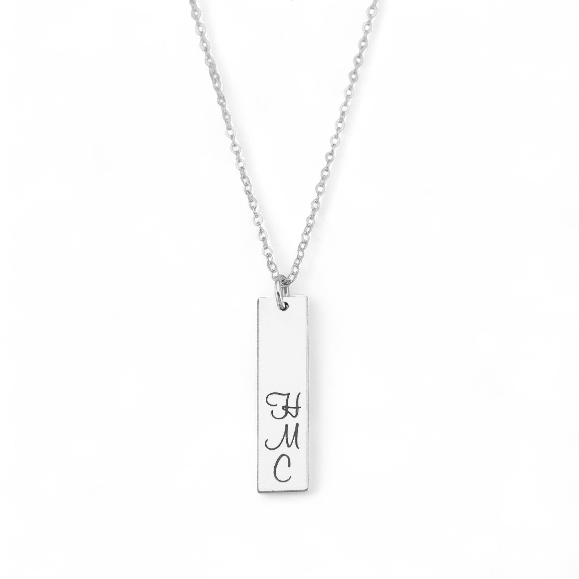 Custom Name Necklace - 1-inch bar