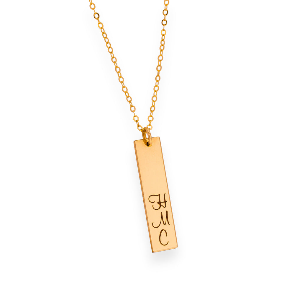Custom Name Necklace - 1-inch bar