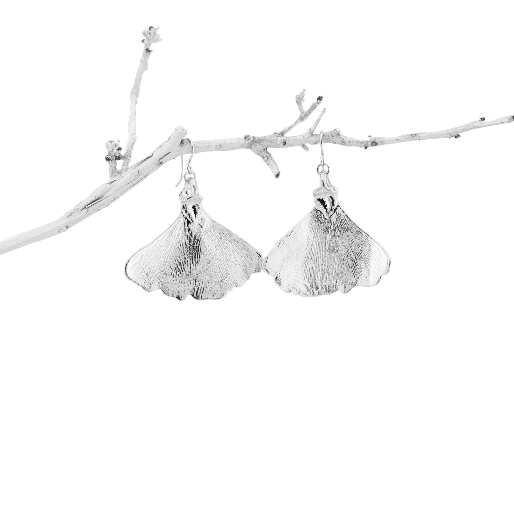 Actual Leaf Dangle Earrings