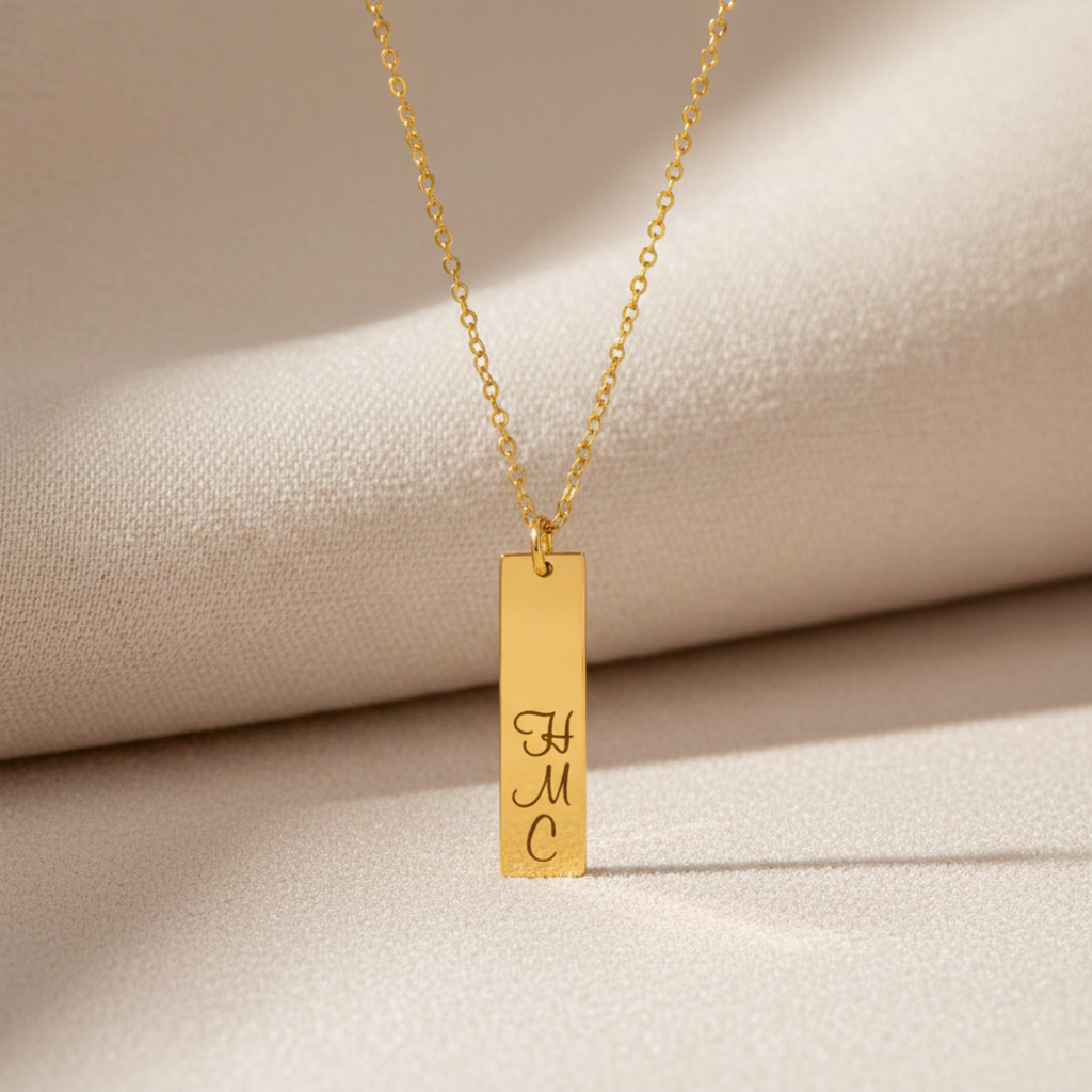 Custom Name Necklace - 1-inch bar