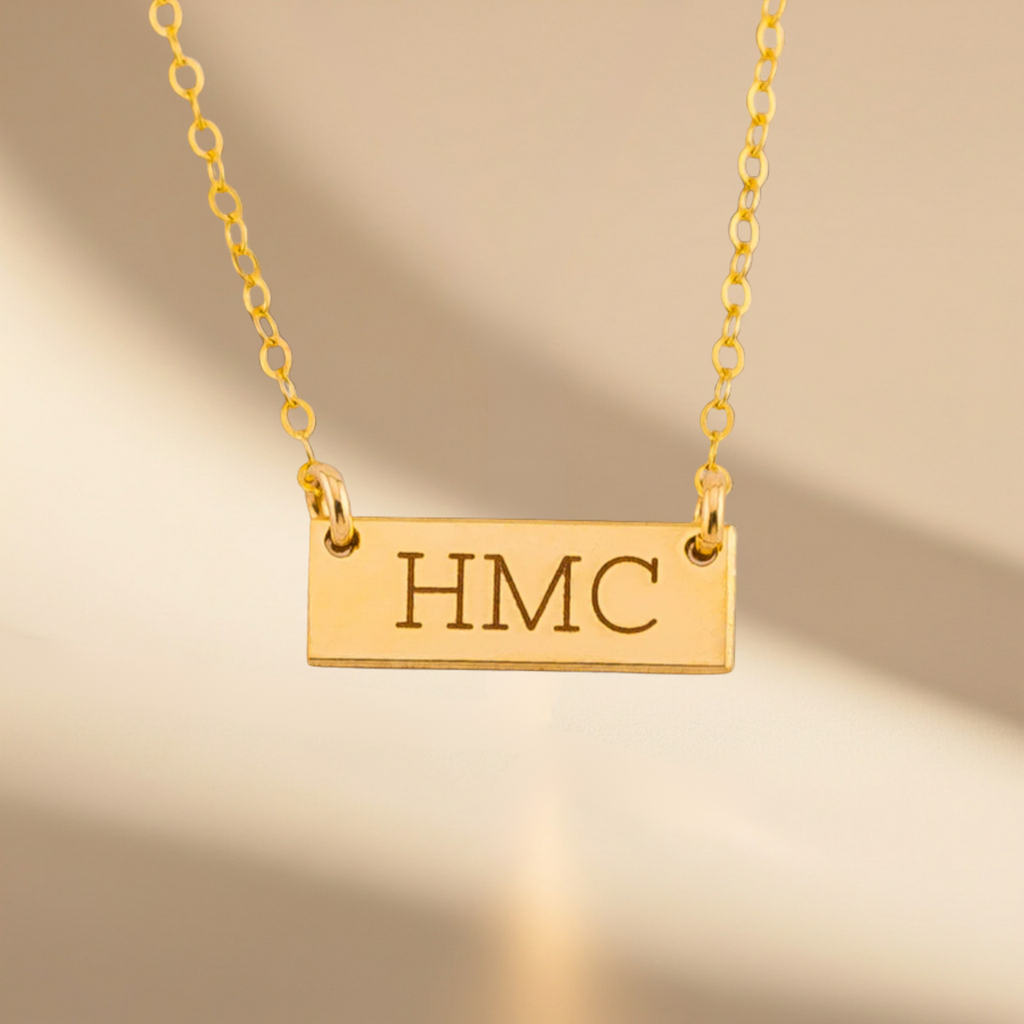 Mini Bar Necklace, 5/8" Bar