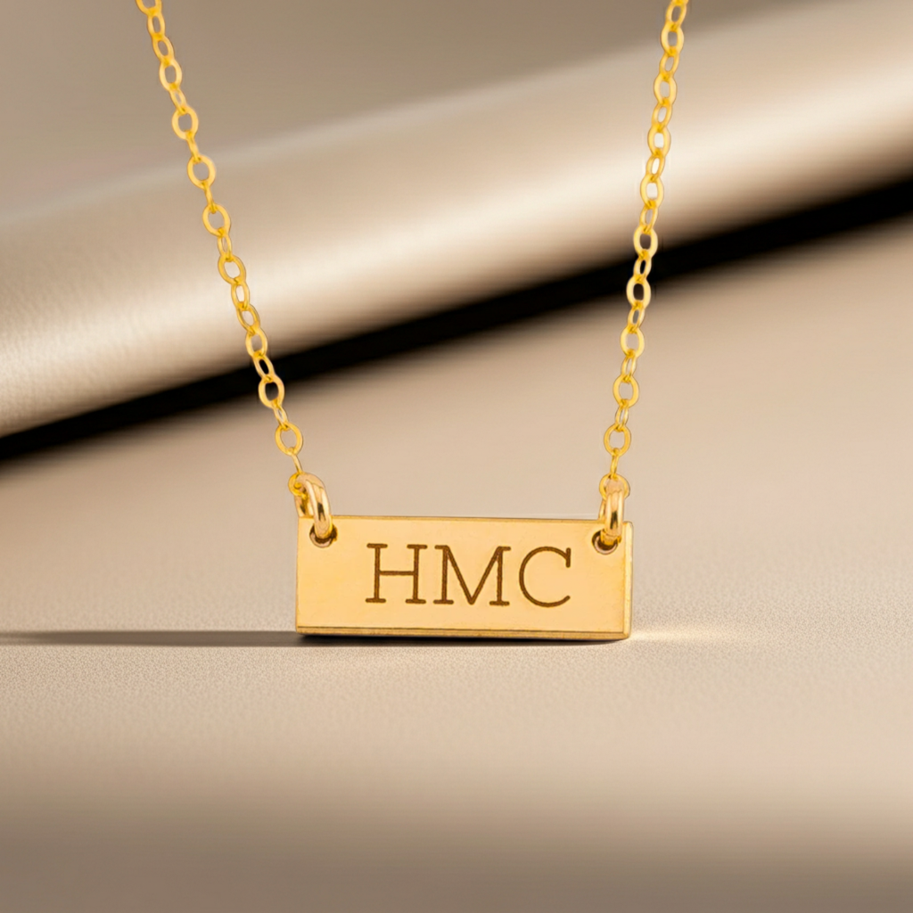 Mini Bar Necklace, 5/8" Bar