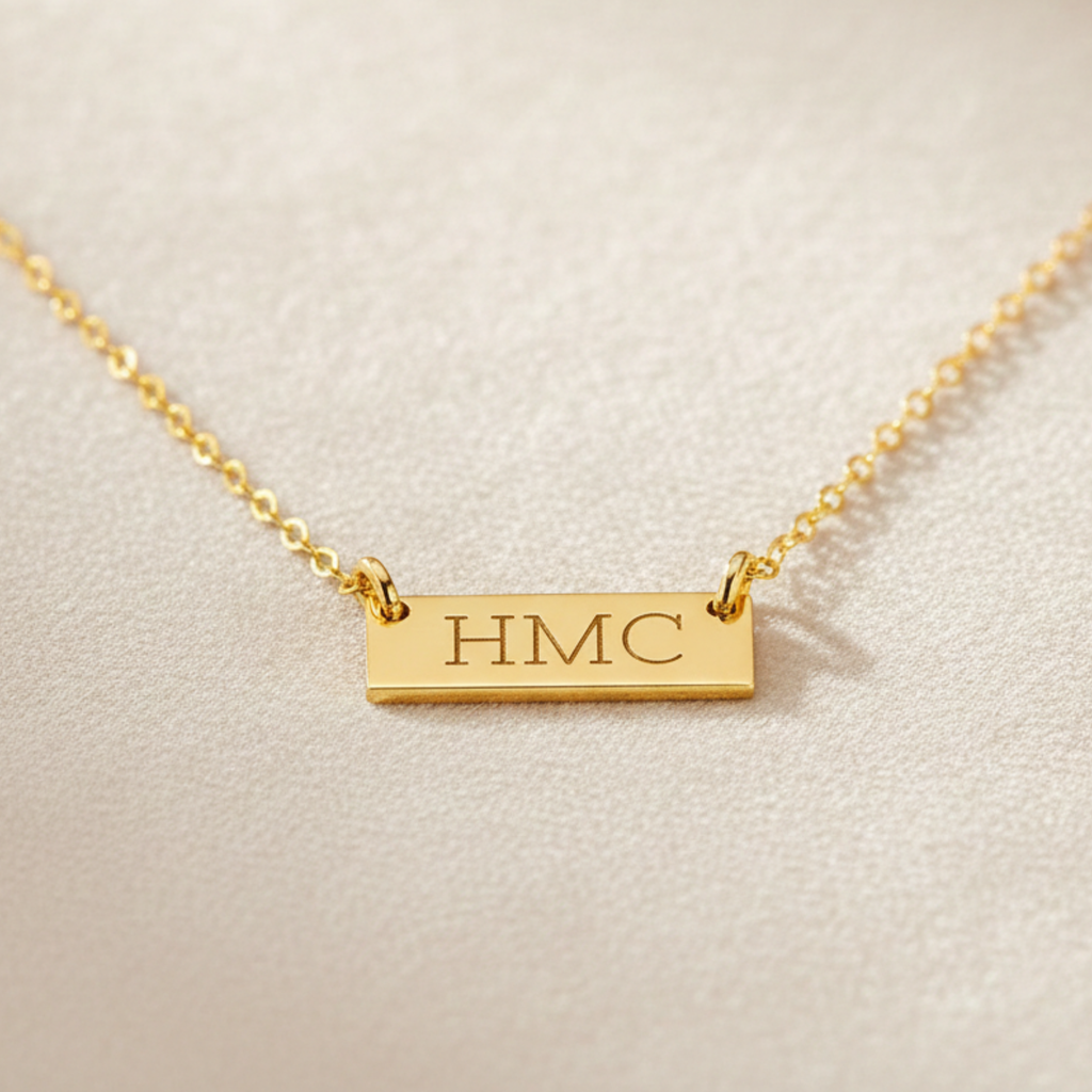 Mini Bar Necklace, 5/8" Bar