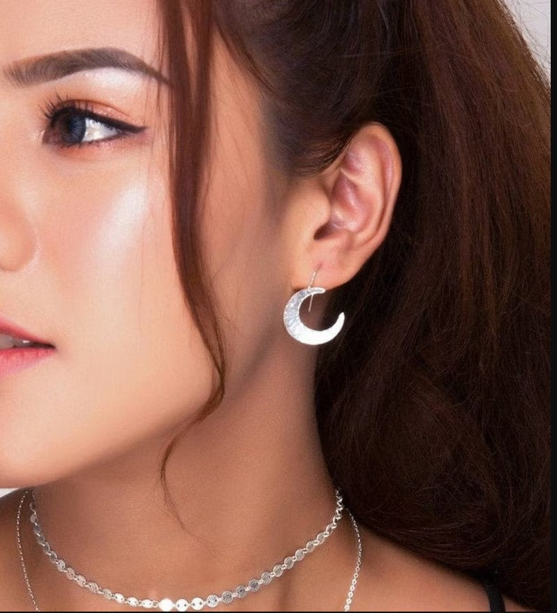 Trendy Moon Earrings